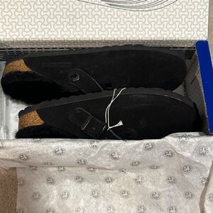 Black Suede Women’s Clogs